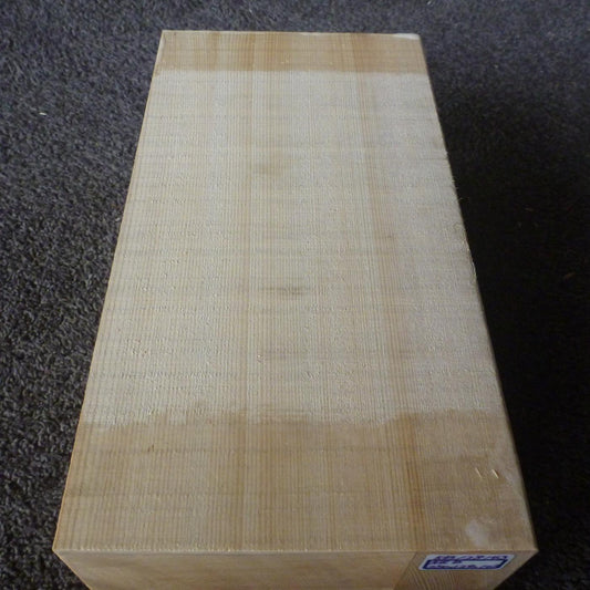 彫刻材 天然木曽檜 柾目盤 ラフ材 L250×T128×W143mm 5B128143 Bグレード 定番商品