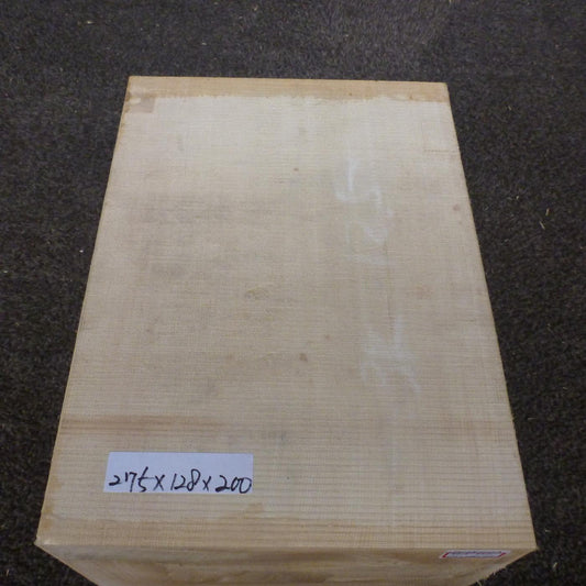 彫刻材 天然木曽檜 柾目盤 ラフ材 L275×T128×W200mm 275128200 Aグレード