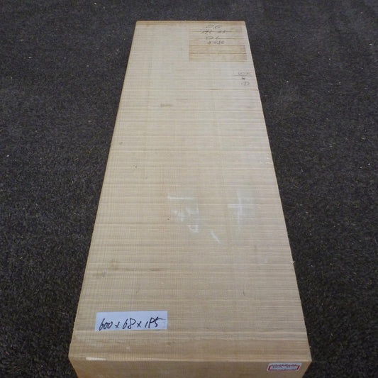 彫刻材 天然木曽檜 柾目盤 ラフ材 L600×T68×W195mm 2A068195 Aグレード 定番商品