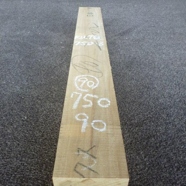 彫刻材 楠 柾目 ラフ材 L750×T90×W90mm KUTQ750-3 定番商品