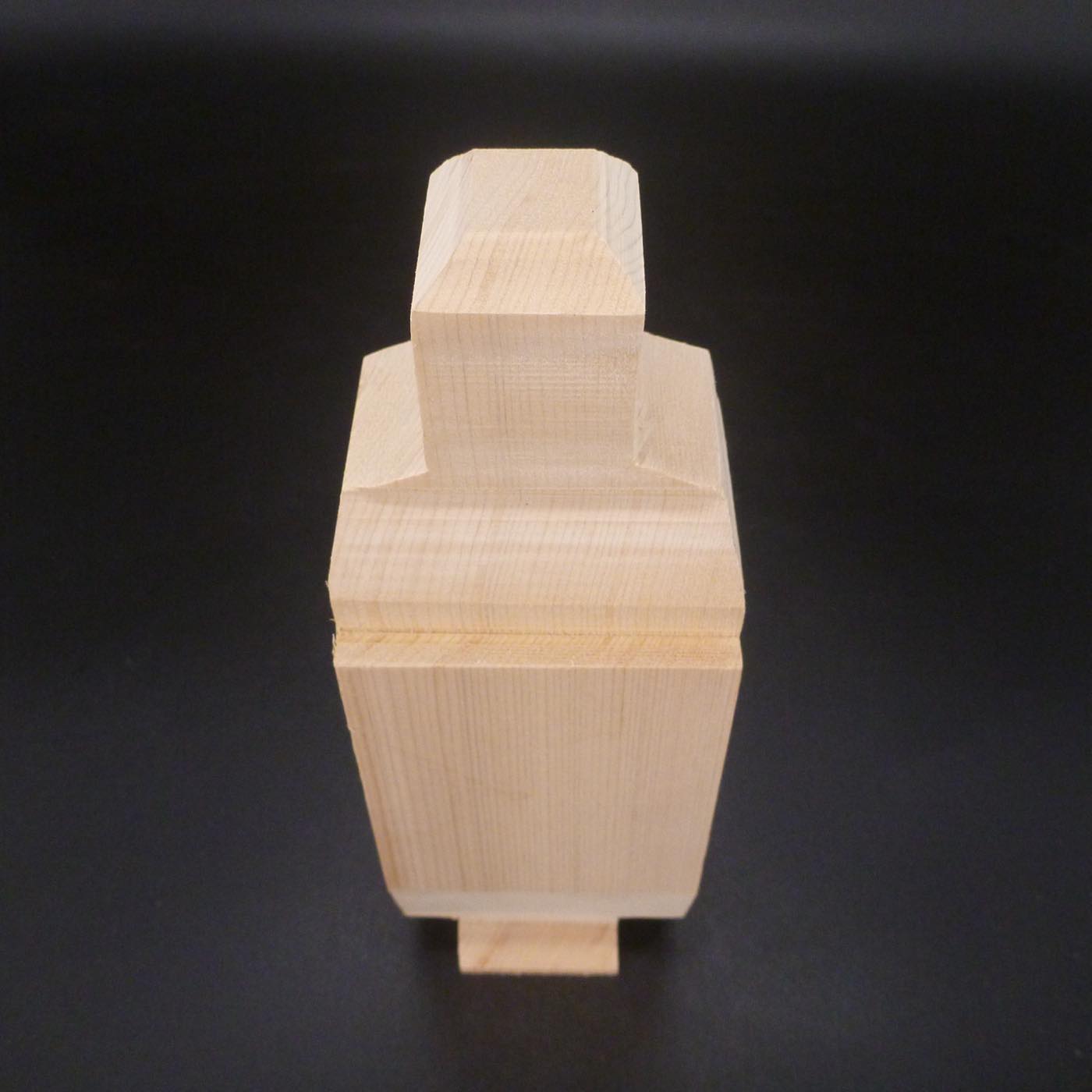 地蔵菩薩立像 6寸 木取り済み彫刻材 天然木曽檜 入門用 教材品 kbc904