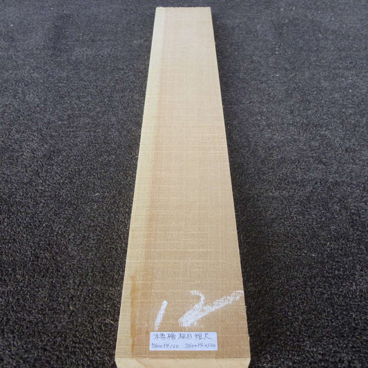 彫刻材 天然木曽檜 柾目板 短尺 L760×T34×W120mm 760034120 無節