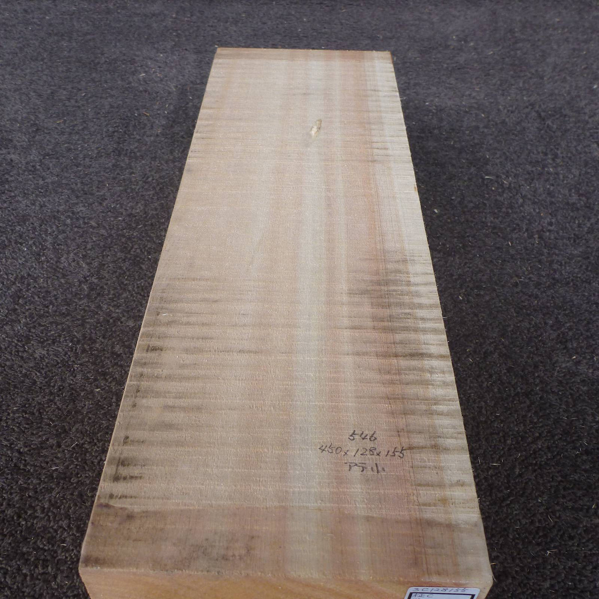 彫刻材 天然木曽檜 柾目盤 ラフ材 L450×T128×W155mm 3C128155 Cグレード 定番商品