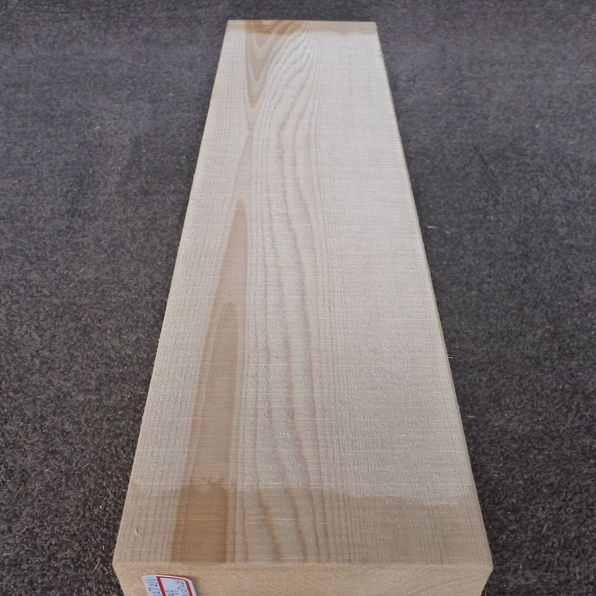 彫刻材 天然木曽檜 柾目盤 ラフ材 L450×T127×W211mm 3AA127211 AAグレード 定番商品