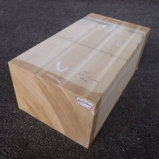 天然木曽檜 柾目盤 Cグレード 300×129×182mm（品番4C129182）｜斜めから見た全体