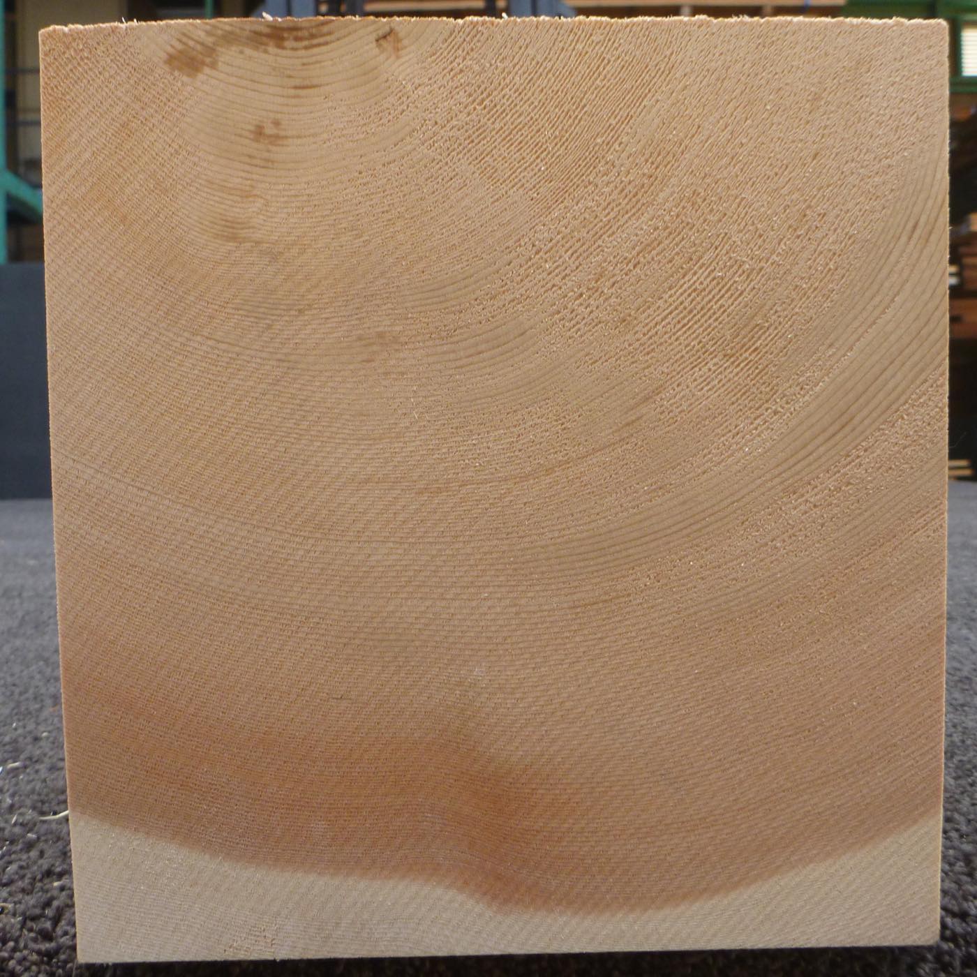 彫刻材 天然木曽檜 柾目盤 ラフ材 L900×T180×W190mm TKFQ-6
