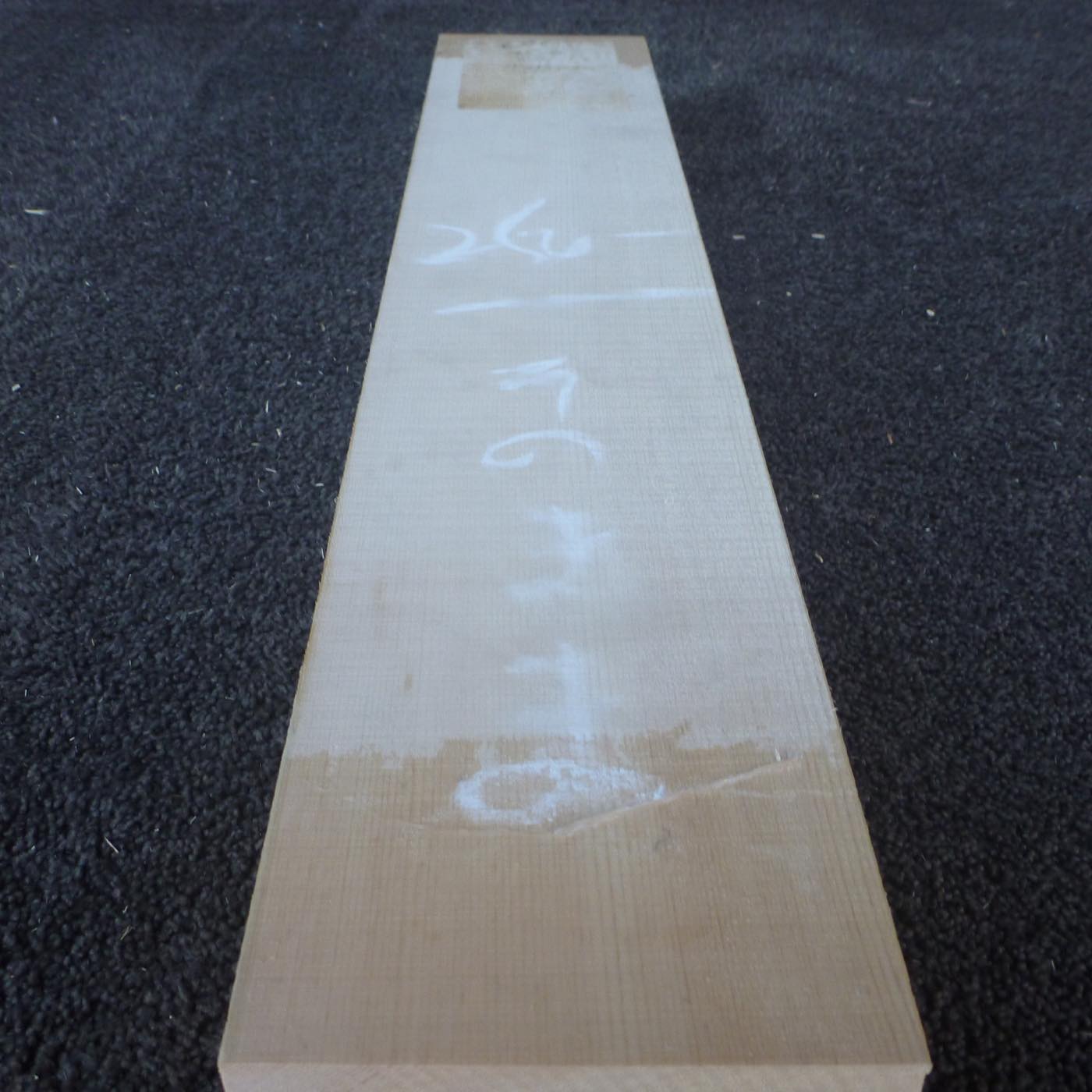 彫刻材 木曽桧 柾目板 ラフ材 L650×T45×W130mm TKIQ-69