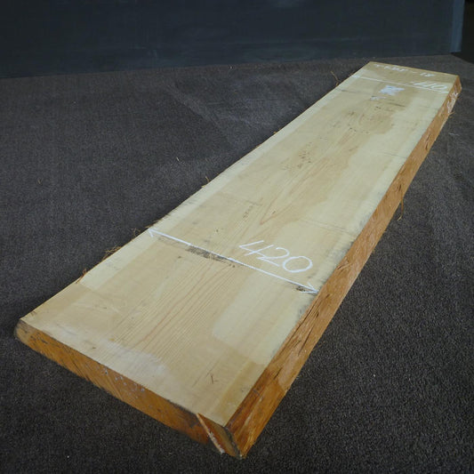 彫刻材 天然木曽檜 板目板 ラフ材 L2050×T60×W410mm TKBP-18