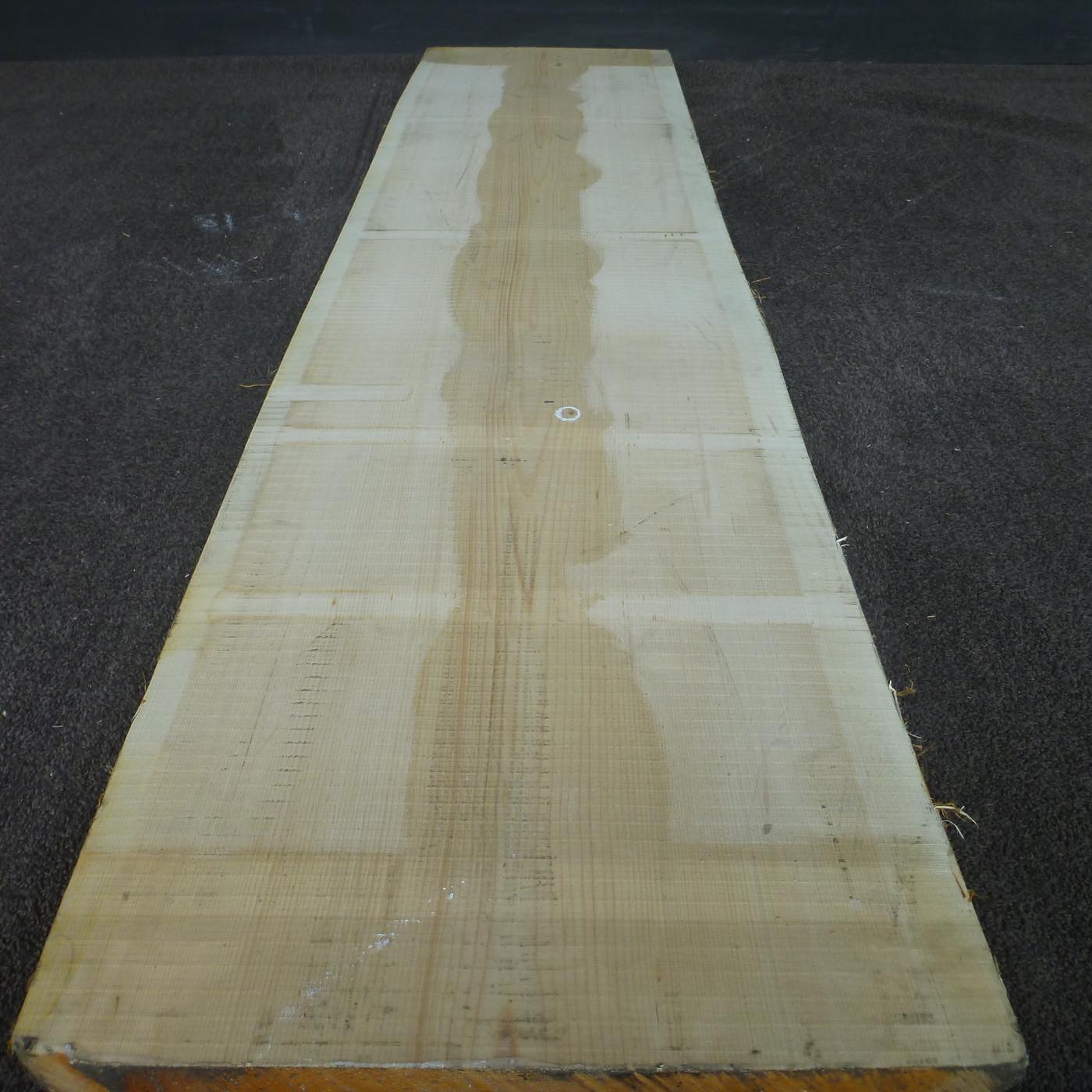 彫刻材 天然木曽檜 板目板 ラフ材 L2050×T60×W410mm TKBP-18