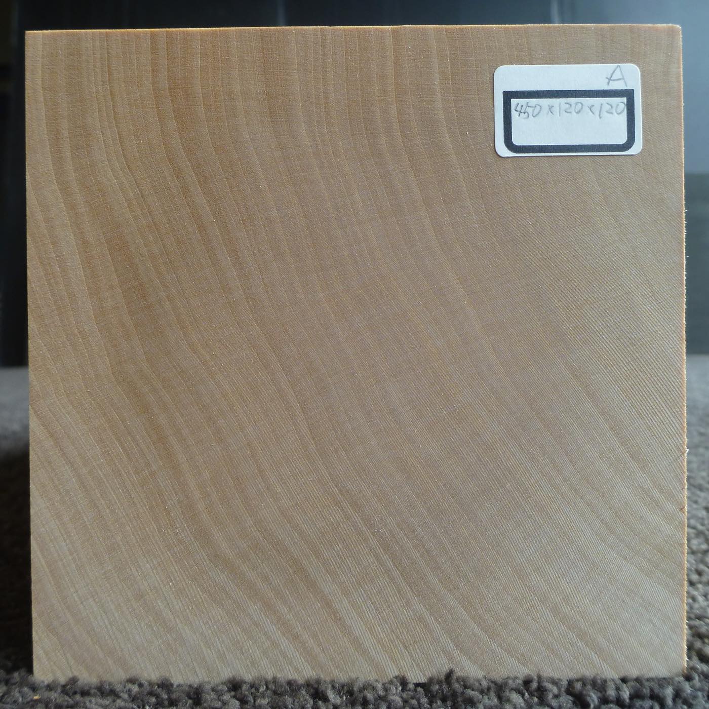 立体彫刻用材 シナ 450×120×120mm 143400120A 【この商品は送料無料です】