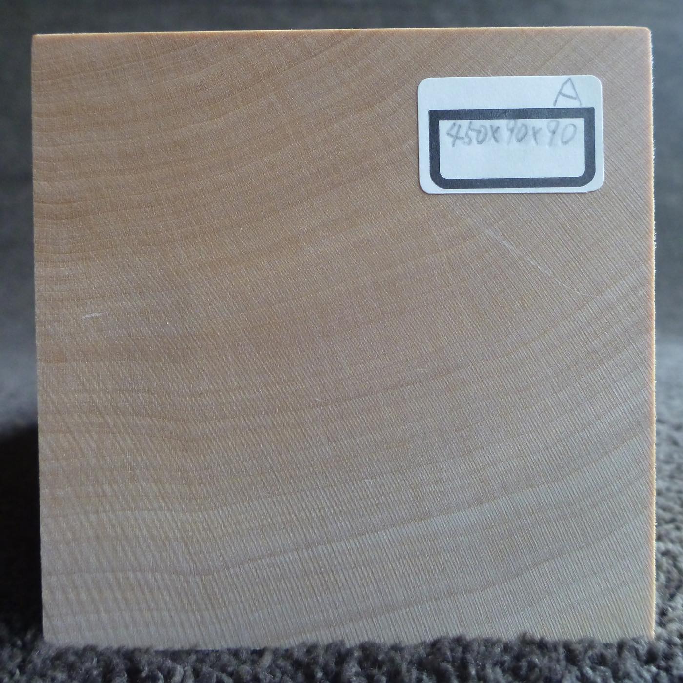 立体彫刻用材 シナ 450×90×90mm 143400090A【この商品は送料無料です】
