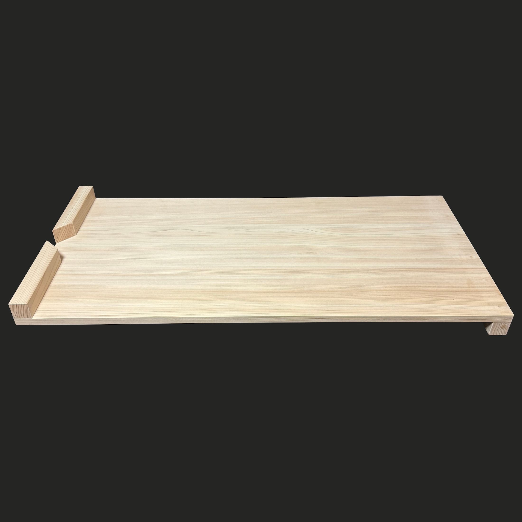 彫刻用作業台 大 吉野産ひのき材 800×400×15mm カービングベンチ 留め