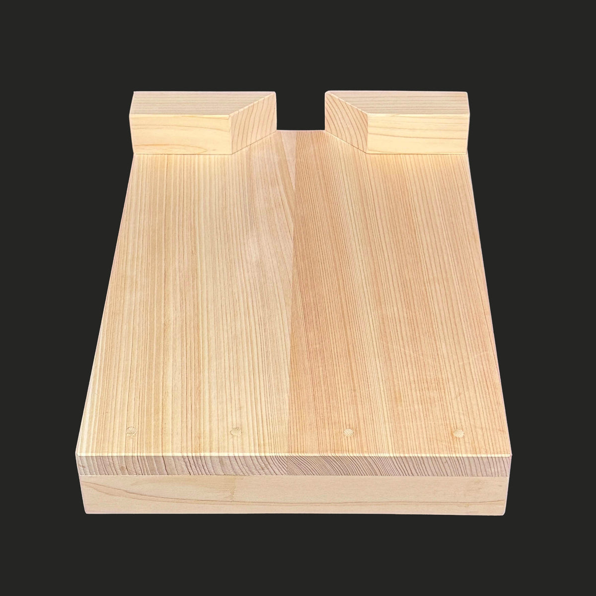 彫刻用作業台 中 吉野産ひのき材 300×220×15mm カービングベンチ 留め板 30×30mm sagyoudai-tyu