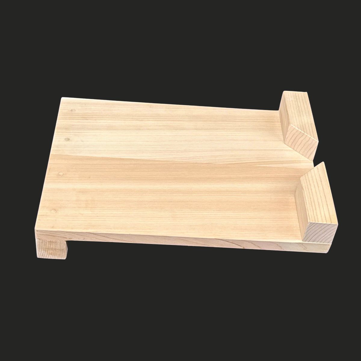 彫刻用作業台 中 吉野産ひのき材 300×220×15mm カービングベンチ 留め板 30×30mm sagyoudai-tyu