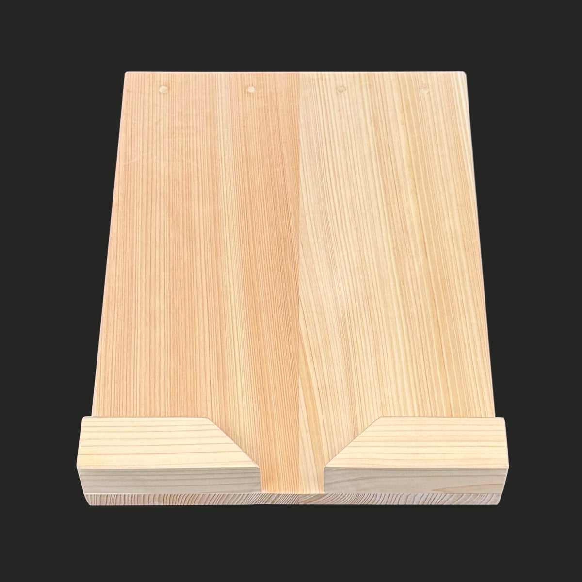 彫刻用作業台 中 吉野産ひのき材 300×220×15mm カービングベンチ 留め板 30×30mm sagyoudai-tyu