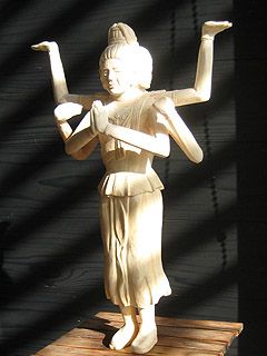 お客様の彫刻作品 阿修羅像
