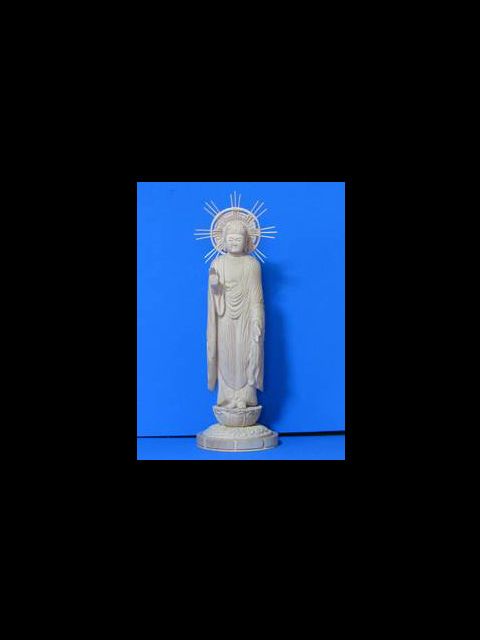 お客様の彫刻作品 阿弥陀如来像 木曽桧
