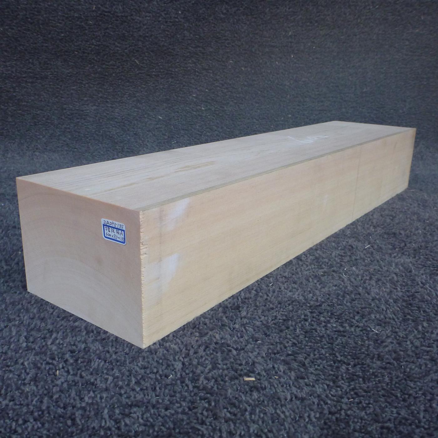 彫刻材 天然木曽檜 板目盤 L600×T95×W135mm 2A095135 定番商品