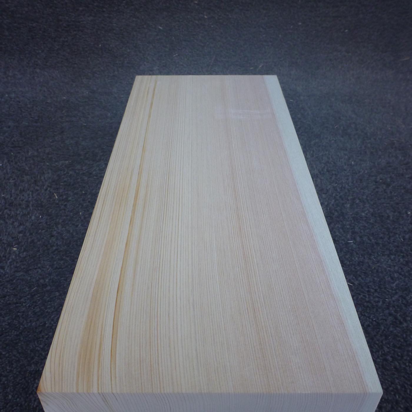 彫刻材 天然木曽檜 柾目盤 L450×T100×W185mm 3A100185 定番商品
