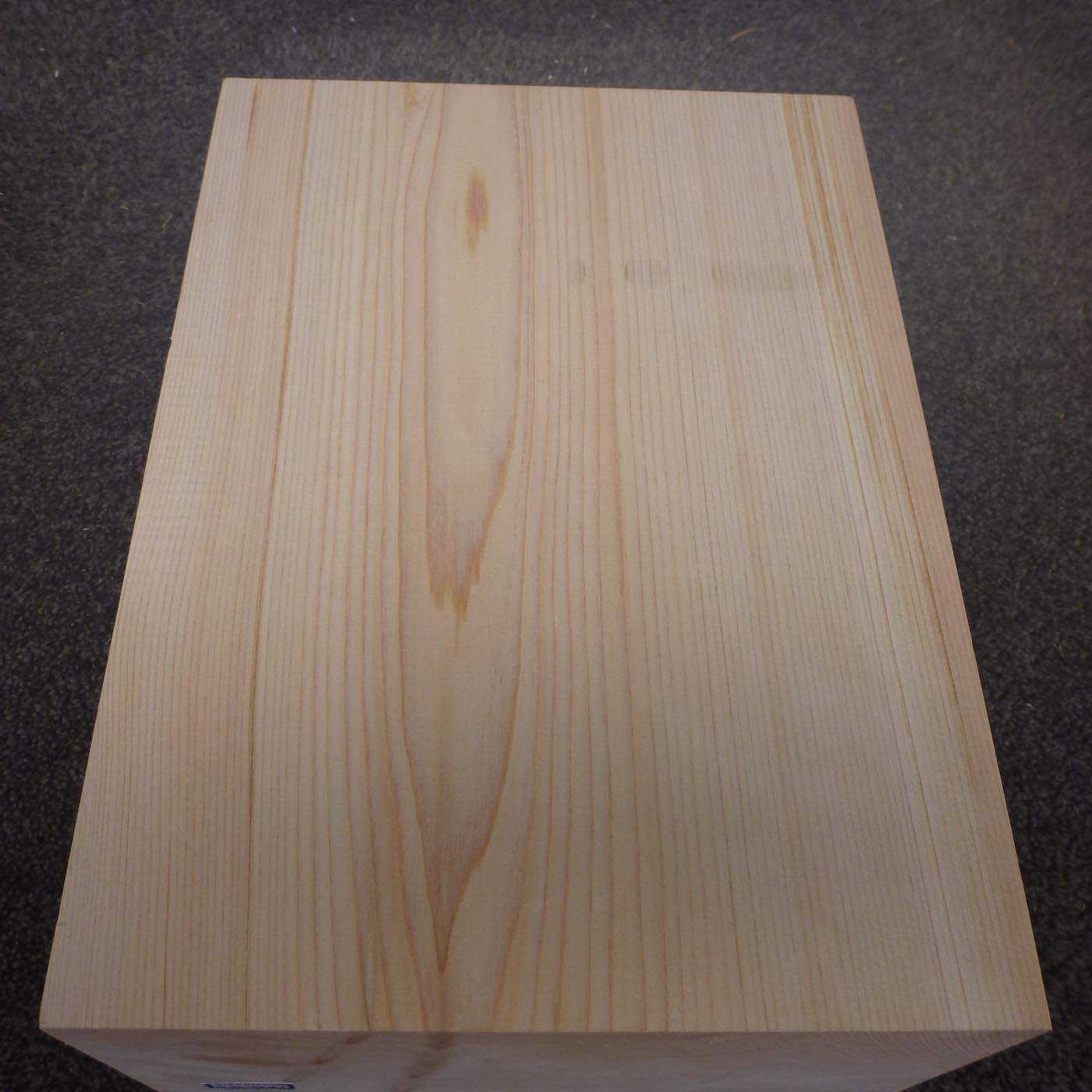 彫刻材 天然木曽檜 板目盤 L300×T115×W215mm 4A115215 定番商品