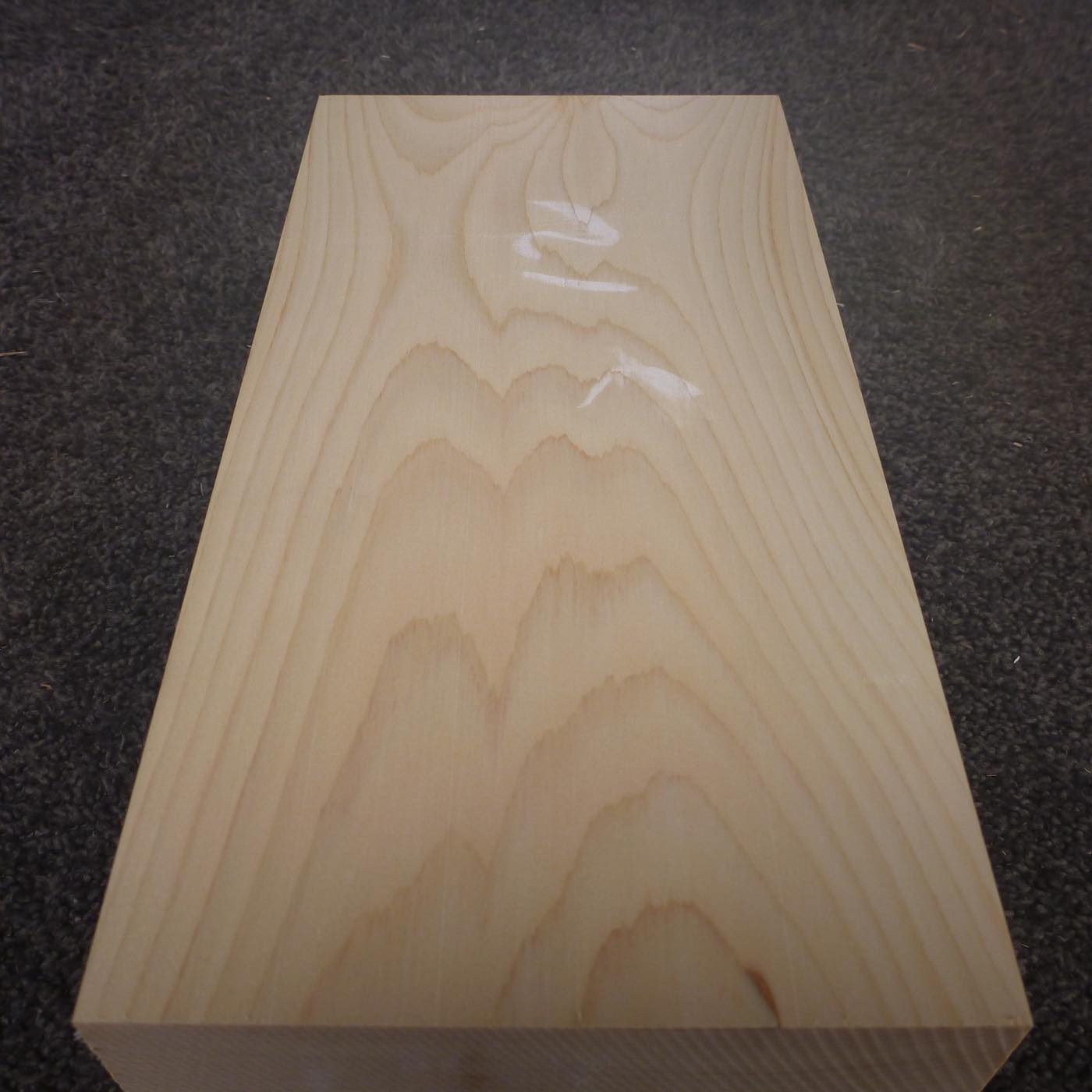 彫刻材 天然木曽檜 板目盤 L250×T85×W125mm 5A085125 定番商品