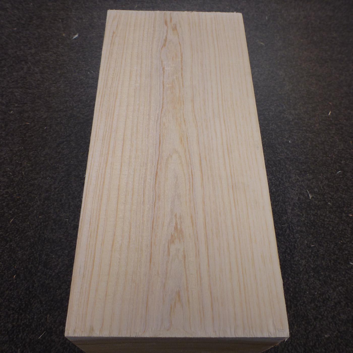 彫刻材 天然木曽檜 柾目盤 ラフ材 L250×T125×W170mm 5A125170 Aグレード 定番商品