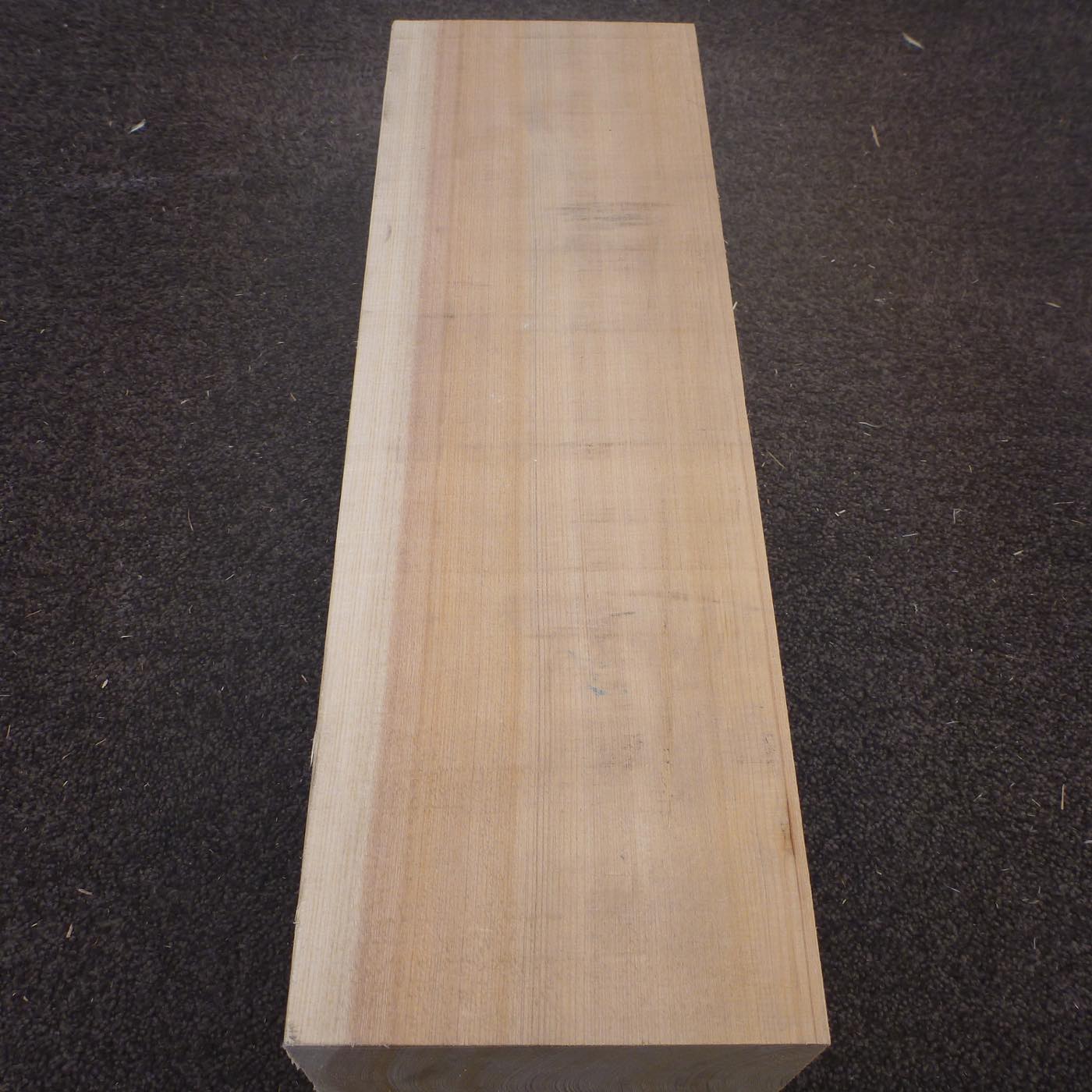 彫刻材 天然木曽檜 柾目盤 ラフ材 L450×T125×W150mm 3A125150 Aグレード 定番商品