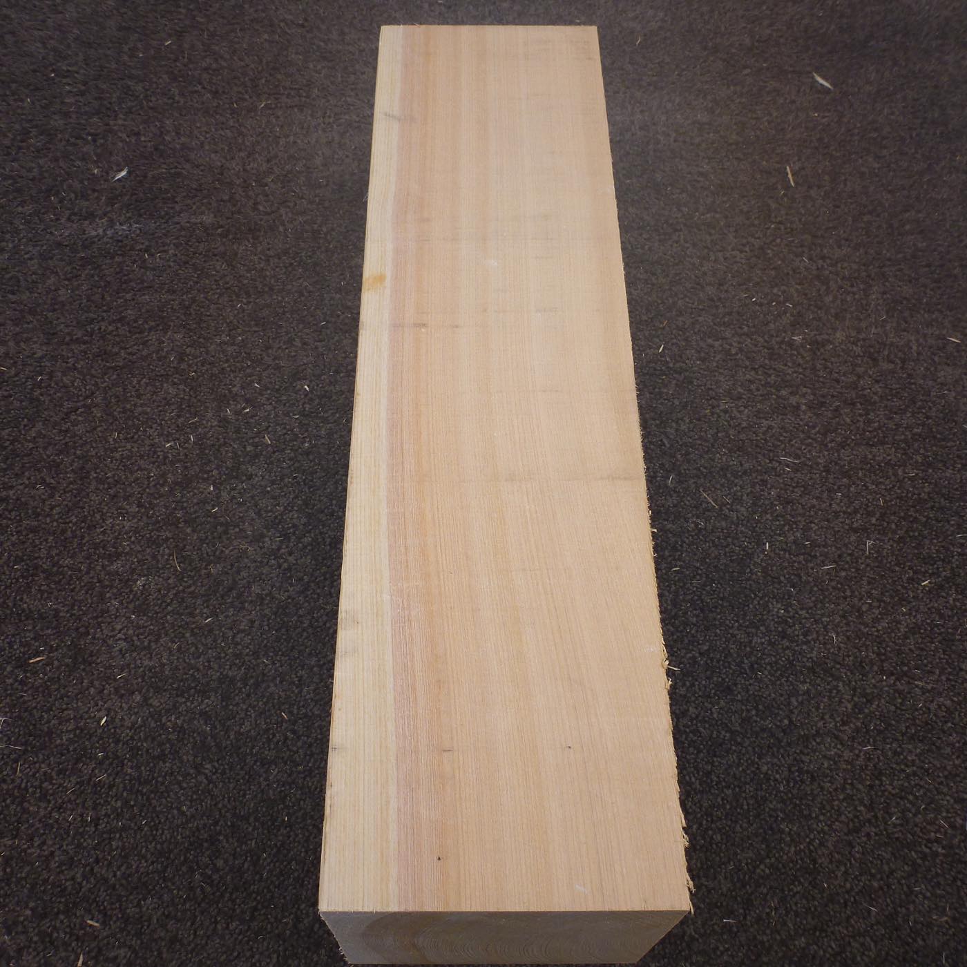 彫刻材 天然木曽檜 柾目盤 ラフ材 L450×T125×W125mm 3A125125 Aグレード 定番商品