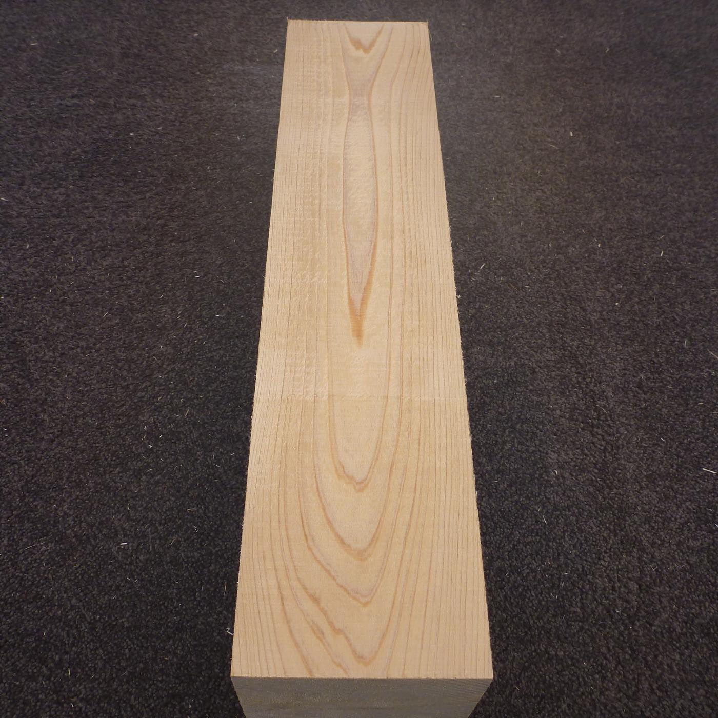彫刻材 天然木曽檜 柾目盤 ラフ材 L450×T105×W150mm 3B105150 Bグレード 定番商品