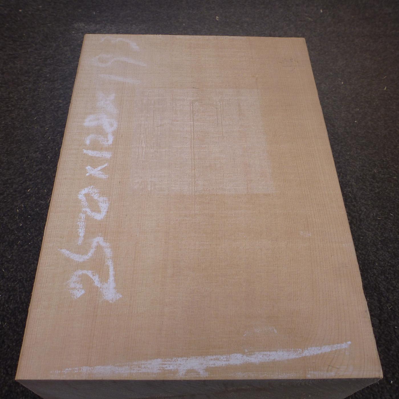 彫刻材 天然木曽檜 柾目盤 ラフ材 L250×T128×W190mm 5A128190 Aグレード 定番商品