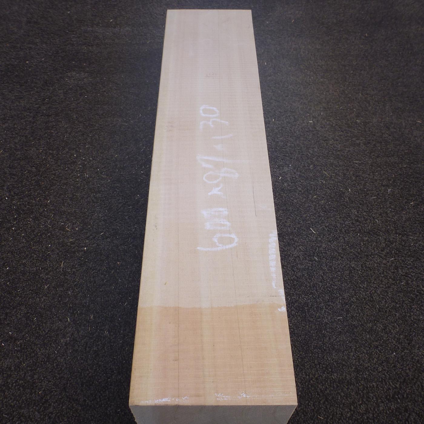 彫刻材 天然木曽檜 柾目盤 ラフ材 L600×T87×W138mm 2B087138 Bグレード 定番商品