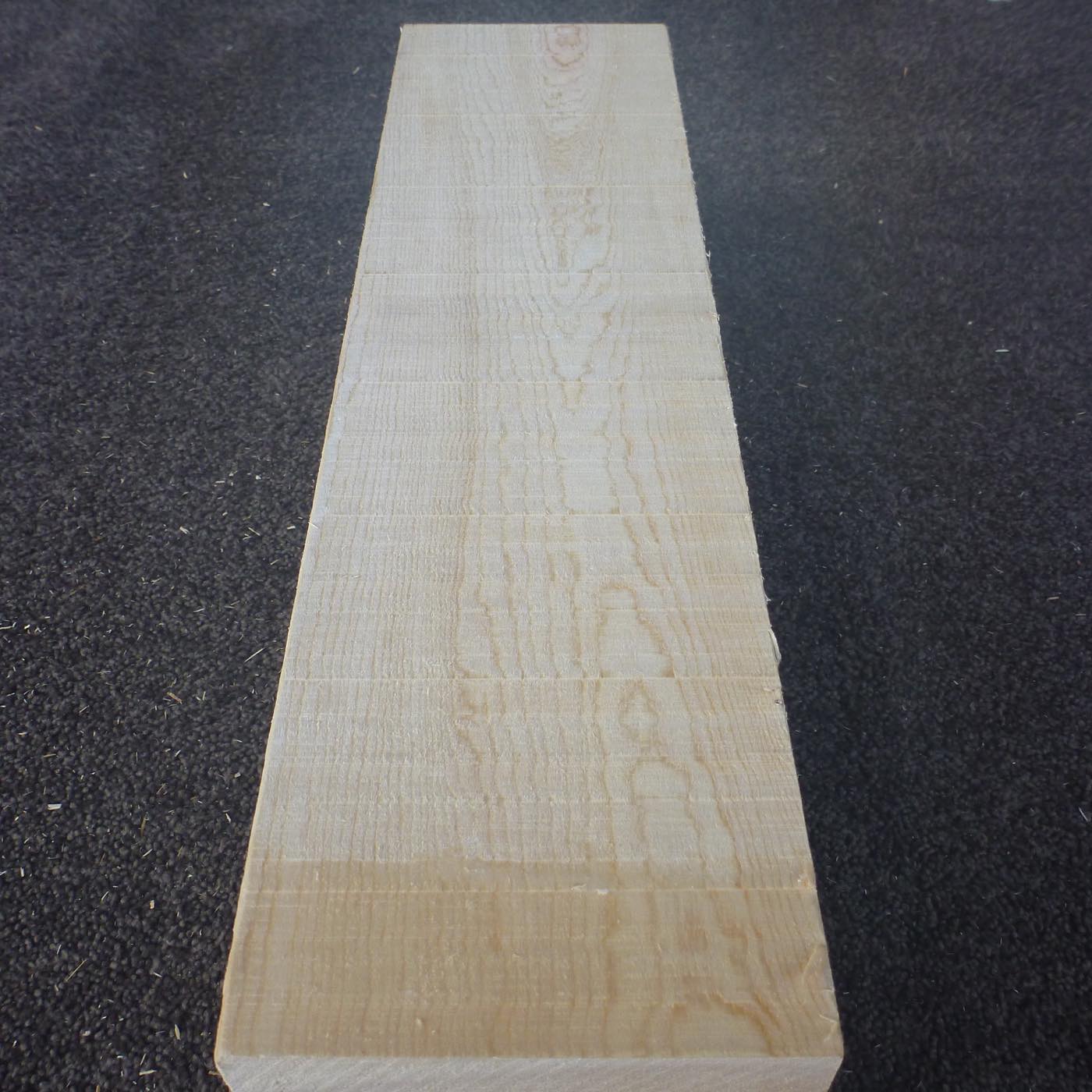 彫刻材 天然木曽檜 柾目盤 ラフ材 L420×T115×W125mm 420115125 Aグレード