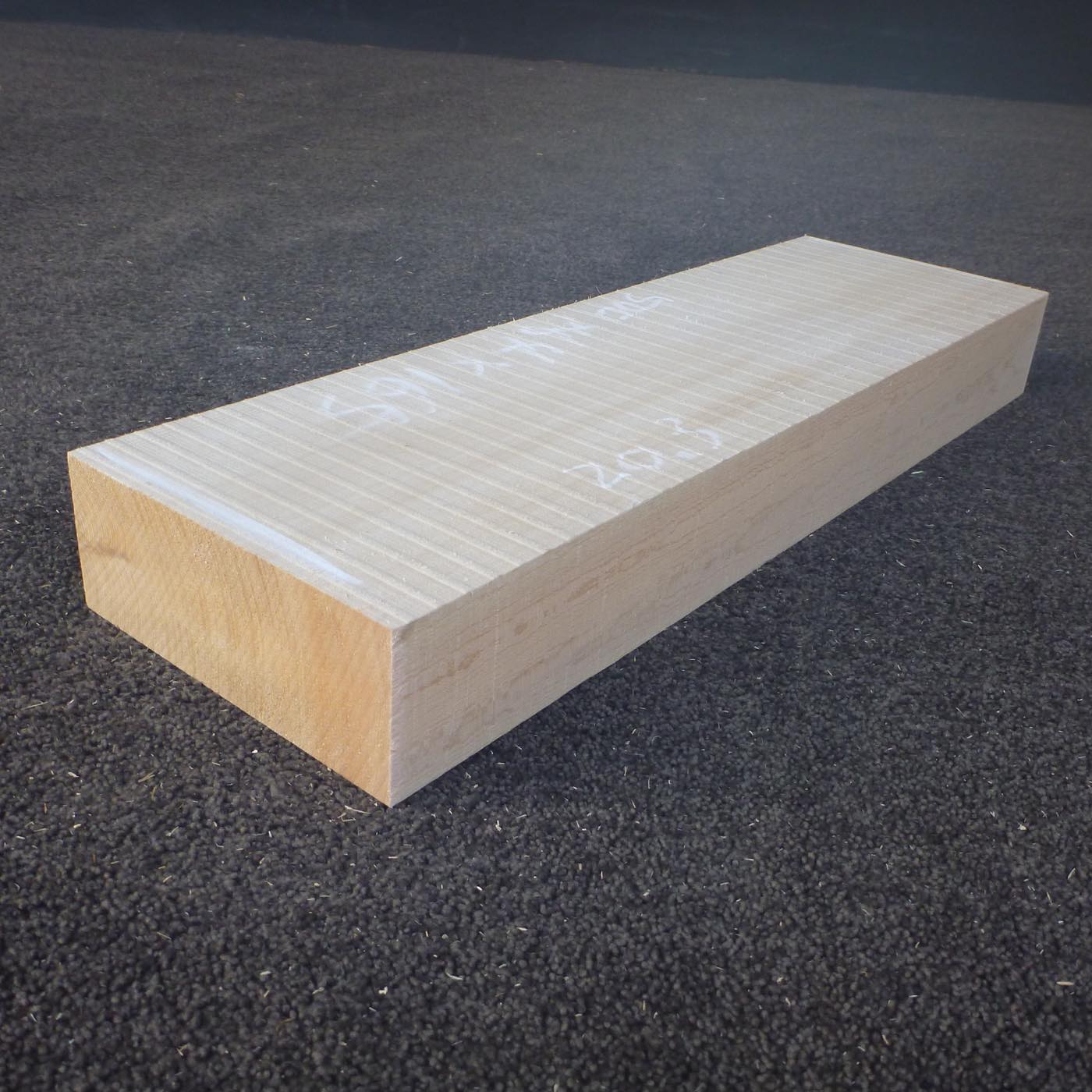 彫刻材 天然木曽檜 柾目盤 ラフ材 L520×T64×W165mm 520064165 Aグレード