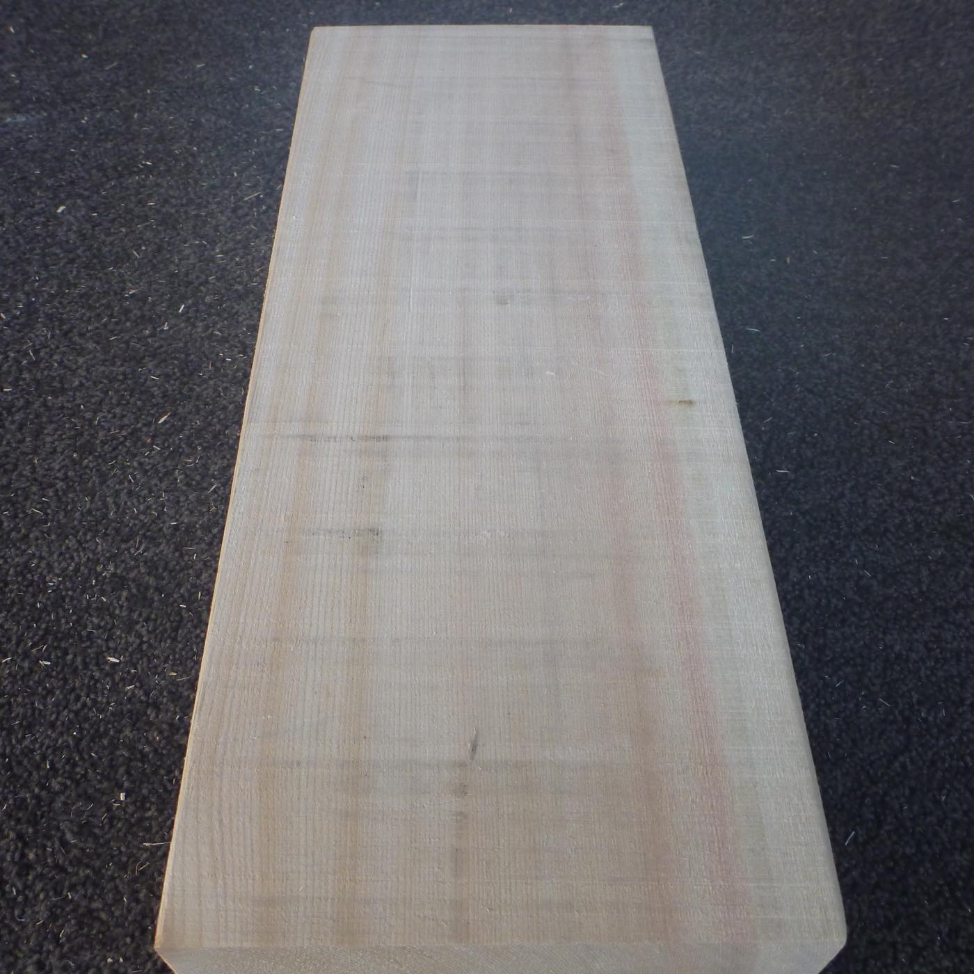 彫刻材 天然木曽檜 柾目盤 ラフ材 L360×T87×W150mm 360087150 Aグレード