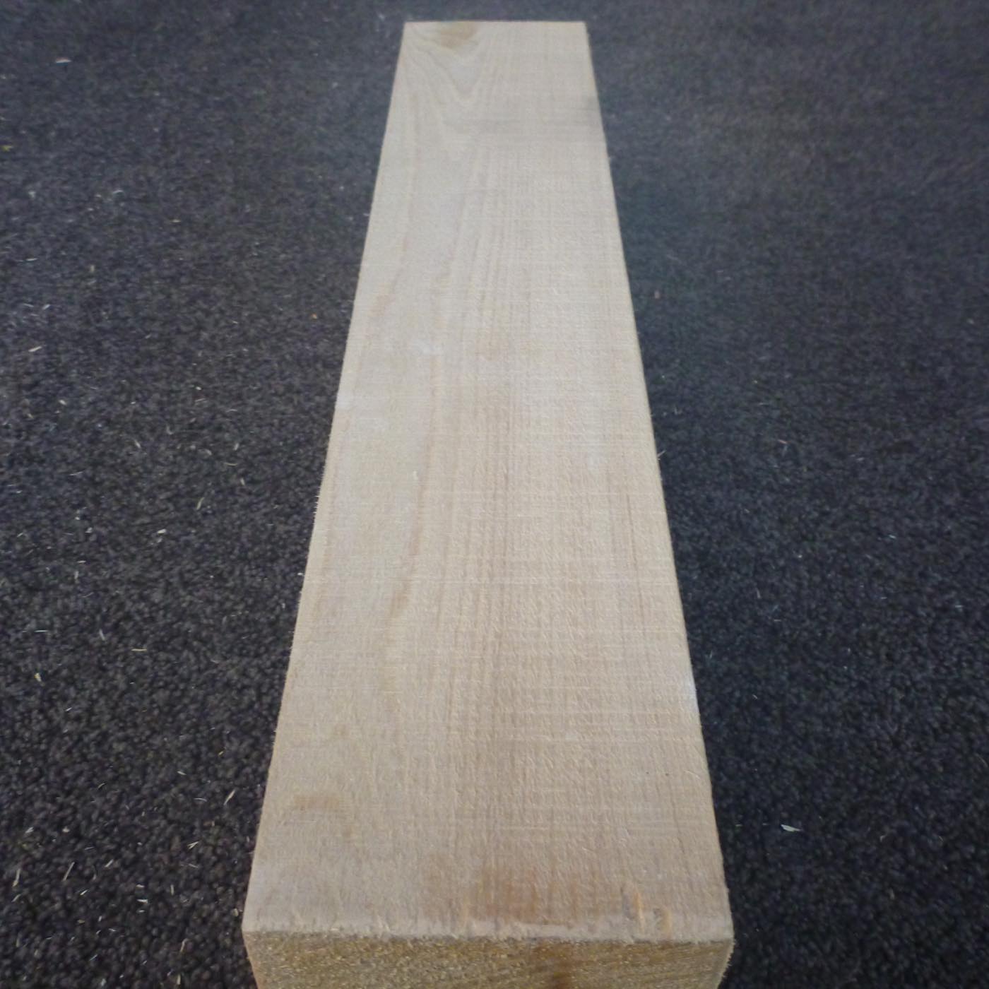 彫刻材 天然木曽檜 柾目盤 ラフ材 L400×T82×W98mm 400082098 Aグレード
