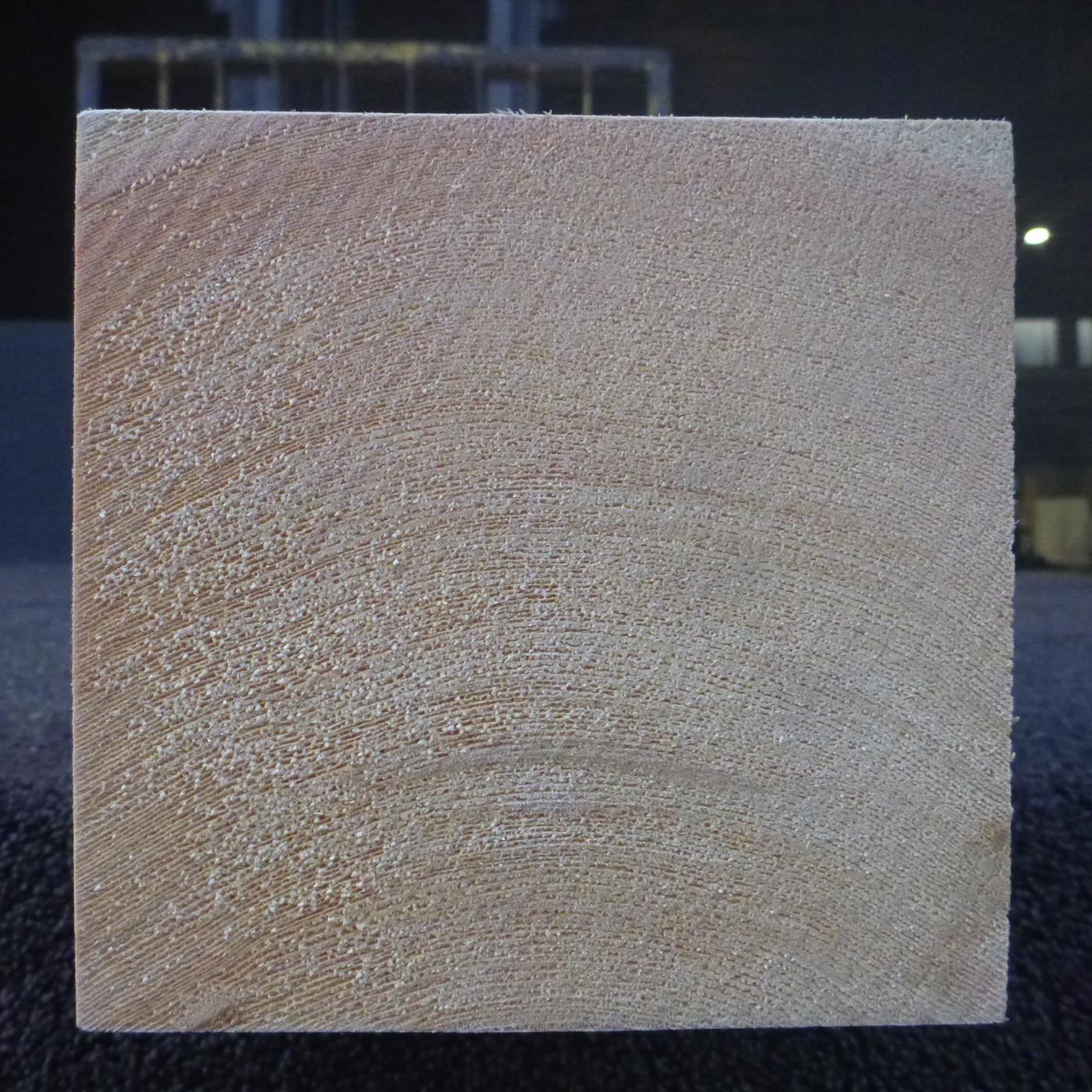 彫刻材 天然木曽檜 板目盤 ラフ材 L500×T127×W130mm 500127130 Aグレード