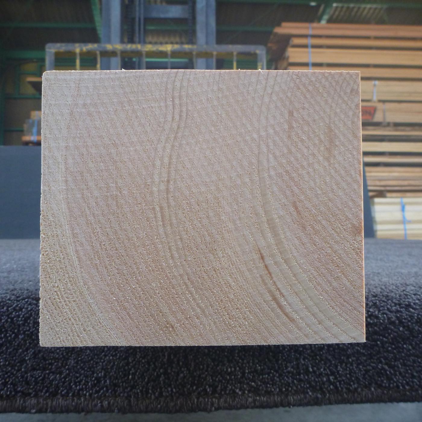 彫刻材 天然桧 柾目盤 ラフ材 L570×T128×W150mm TH570128150 Bグレード