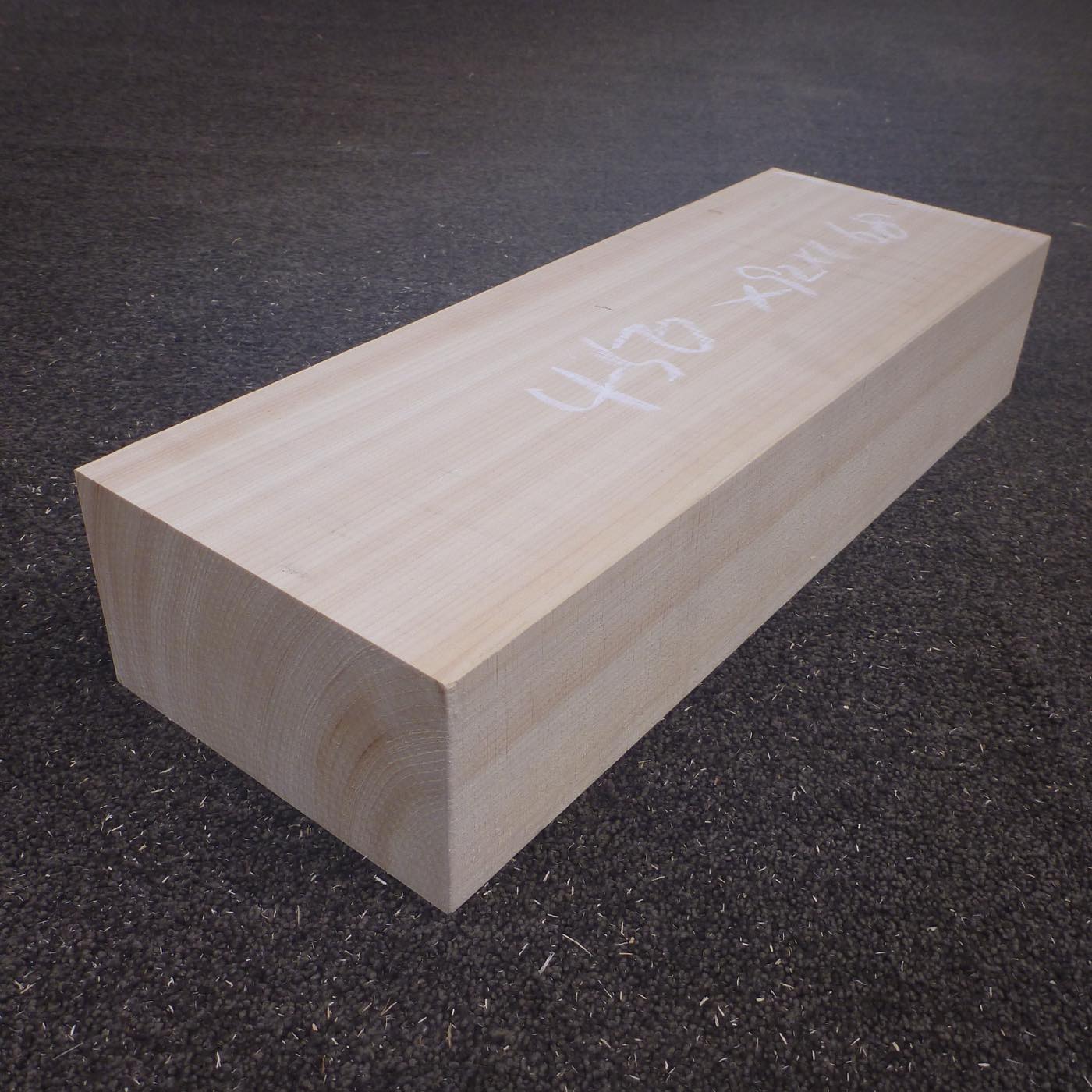 彫刻材 人工桧 柾目盤 ラフ材 L450×T92×W168mm JH3A092168 Aグレード 定番商品