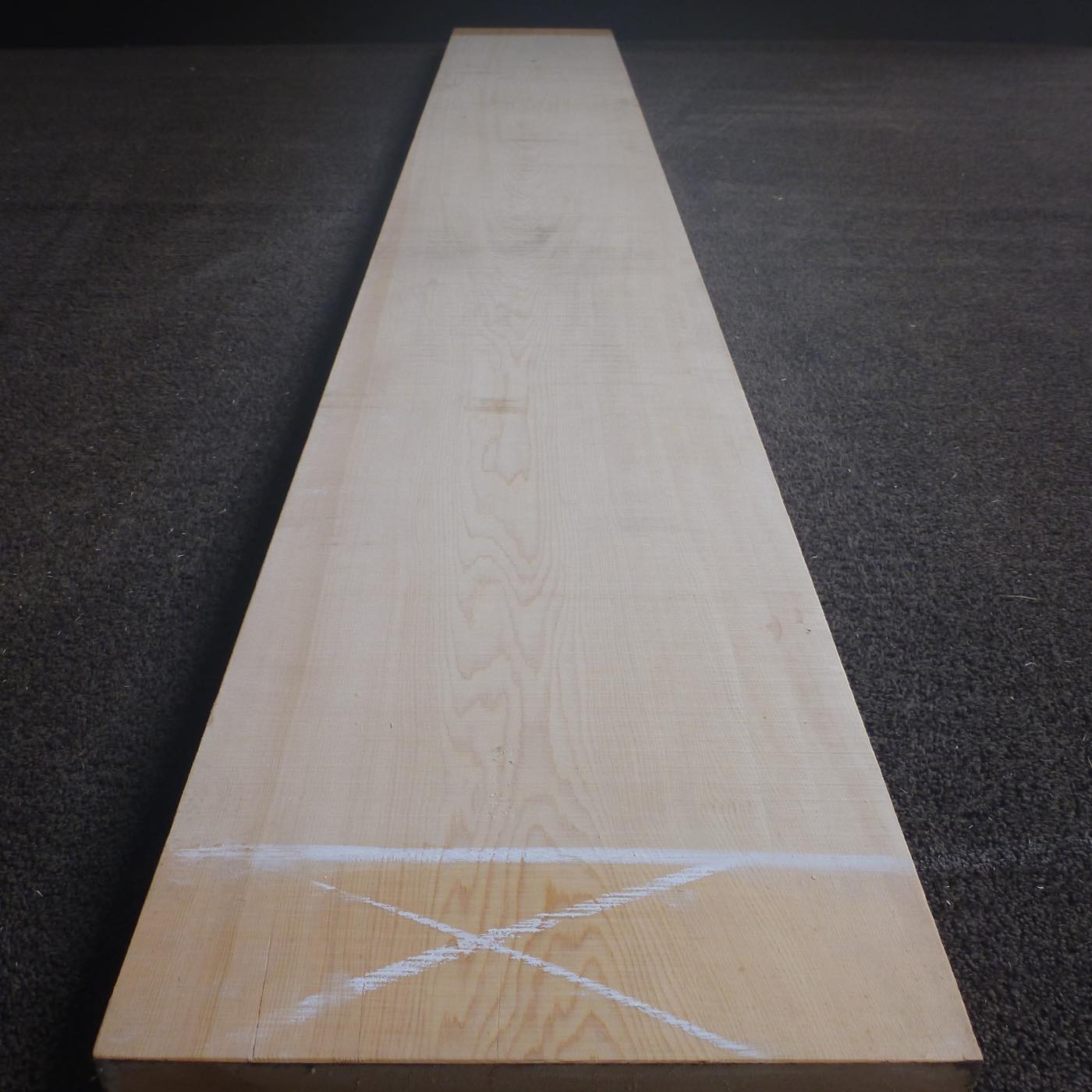 彫刻材 天然木曽檜 板目板 ラフ材 L2150×T48×W305mm 215048305 Bグレード