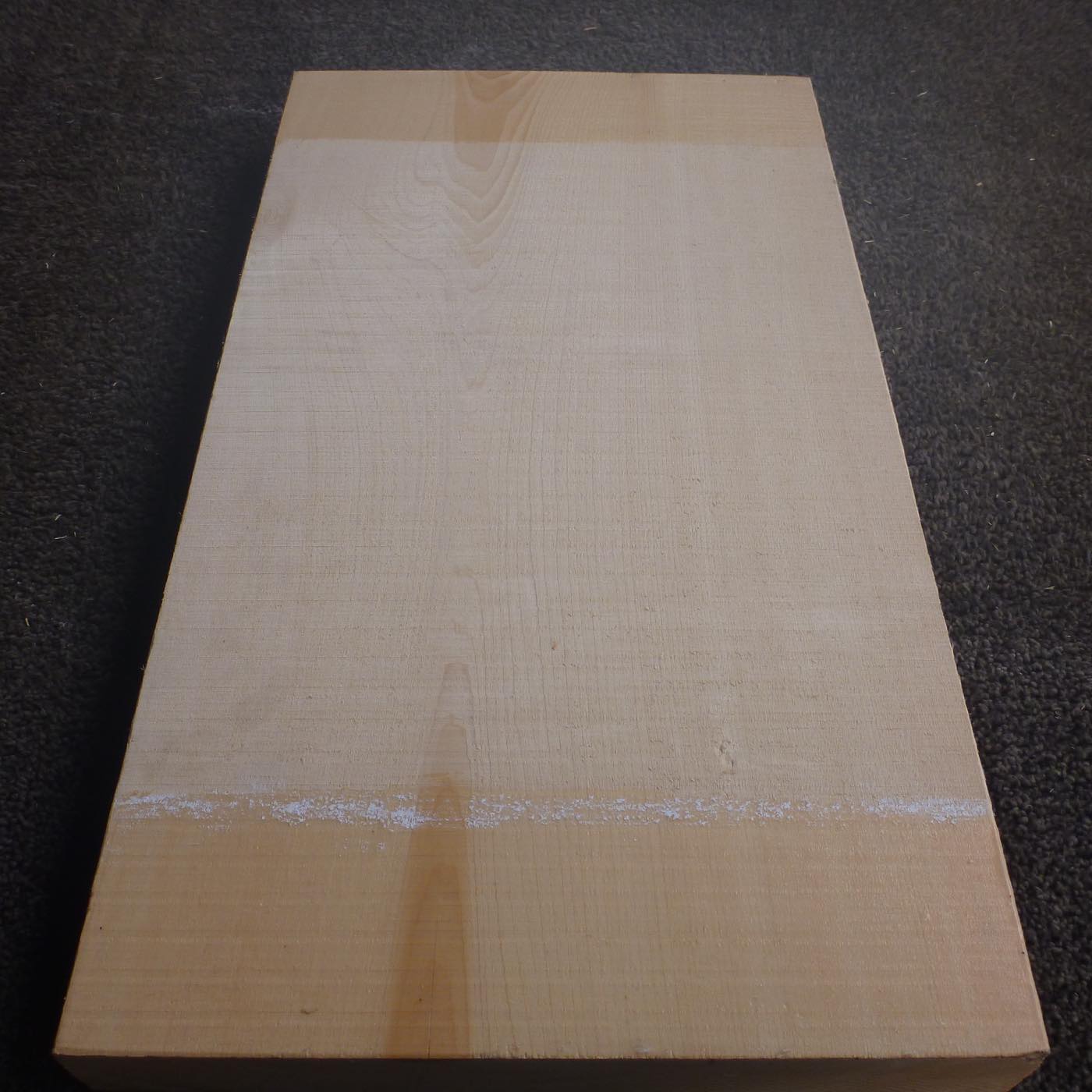彫刻材 天然木曽檜 板目板 ラフ材 L400×T40×W285mm 40040285 Cグレード