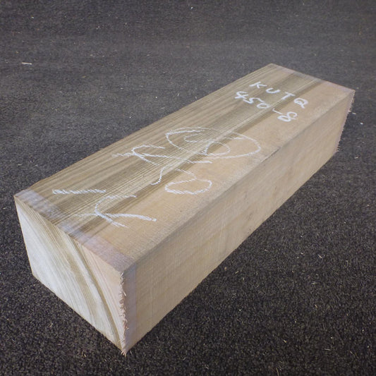 彫刻材 楠 柾目 ラフ材 L450×T105×W140mm KUTQ450-8  定番商品