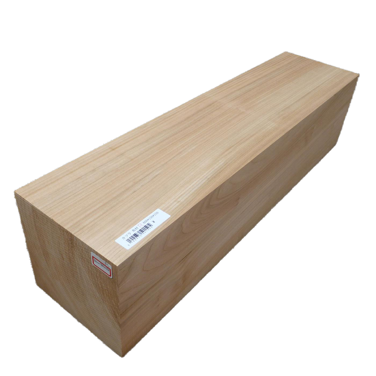 立体彫刻用材 桂 (カツラ) 600×150×150mm 293350150R – 大阪木楽屋