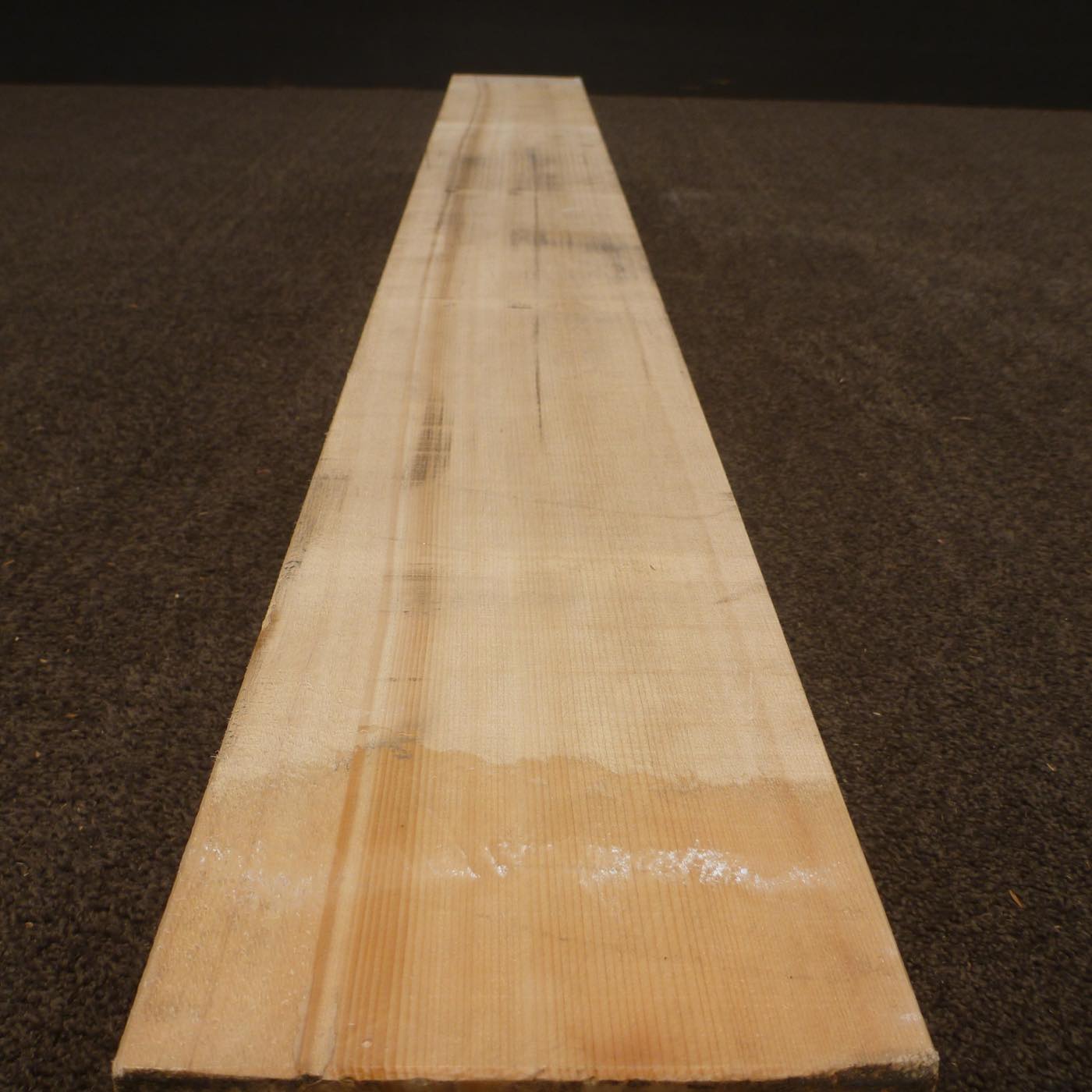 彫刻材 天然木曽檜 柾目盤 ラフ材 L1325×T125×W150mm TKFQ-4-1