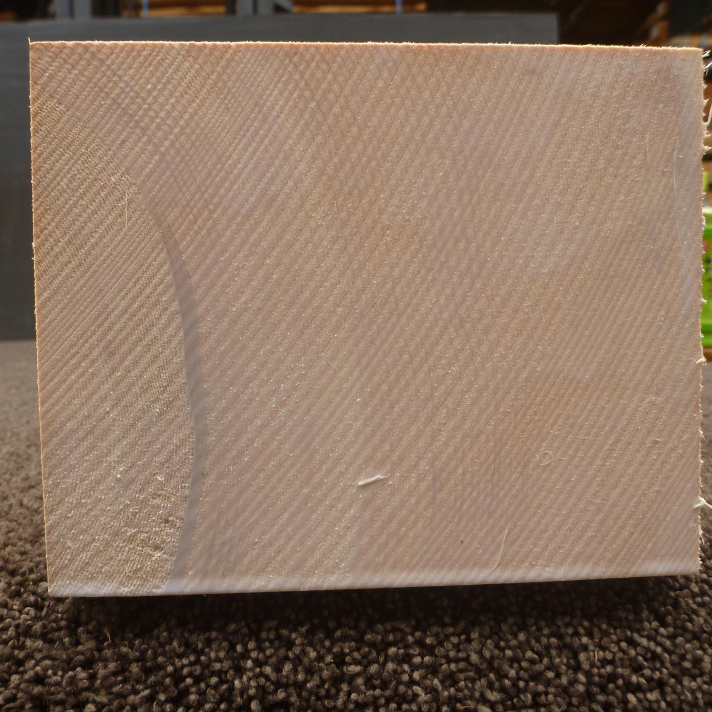 彫刻材 天然木曽檜 柾目盤 ラフ材 L1325×T125×W150mm TKFQ-4-1