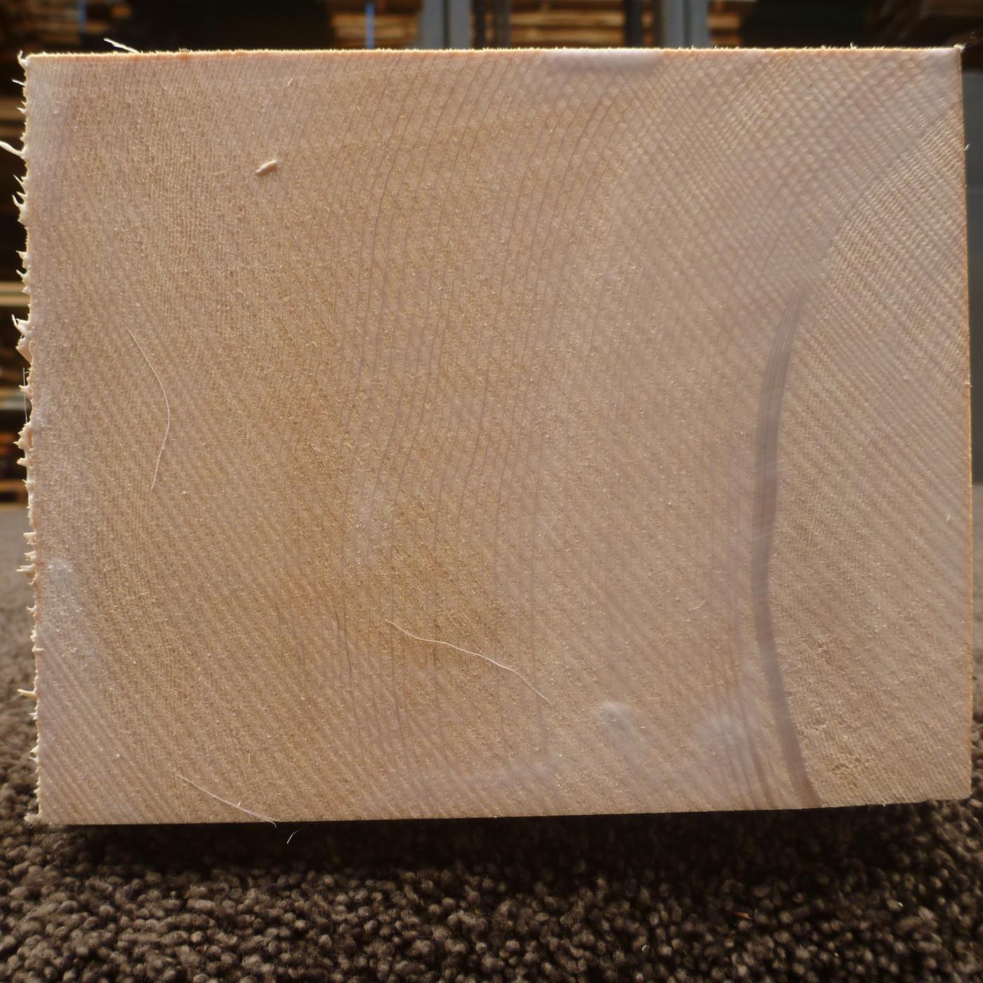 彫刻材 木曽桧 柾目盤 ラフ材 L1325×T125×W150mm TKFQ-4-2
