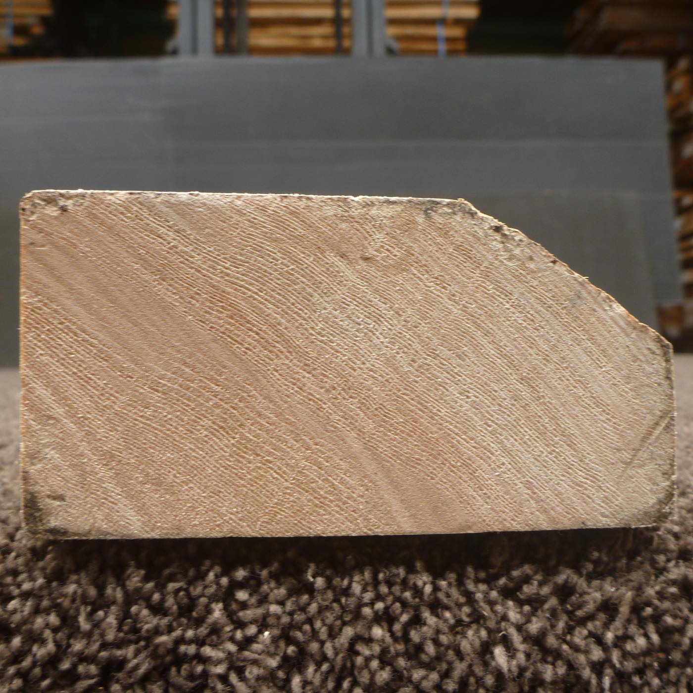 彫刻材 天然木曽檜 柾目盤 ラフ材 L1100×T55×W75mm TKFQ-29
