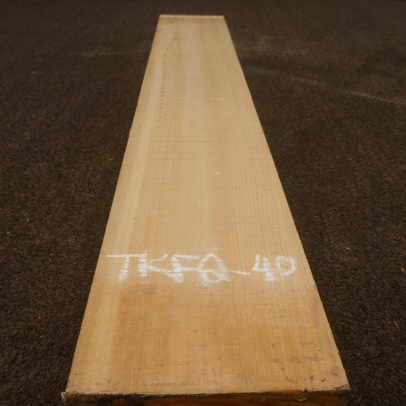 彫刻材 木曽桧 柾目盤 ラフ材 L1000×T120×W155mm TKFQ-40