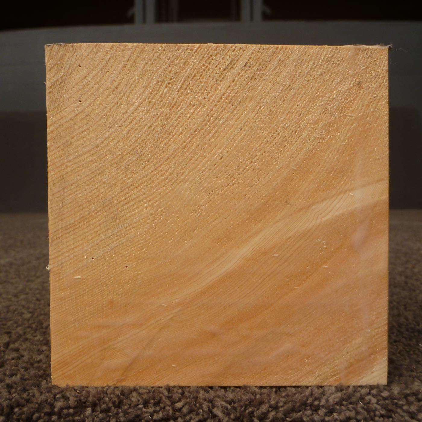 彫刻材 木曽桧 正角 ラフ材 L1000×T120×W120mm TKSQ-2