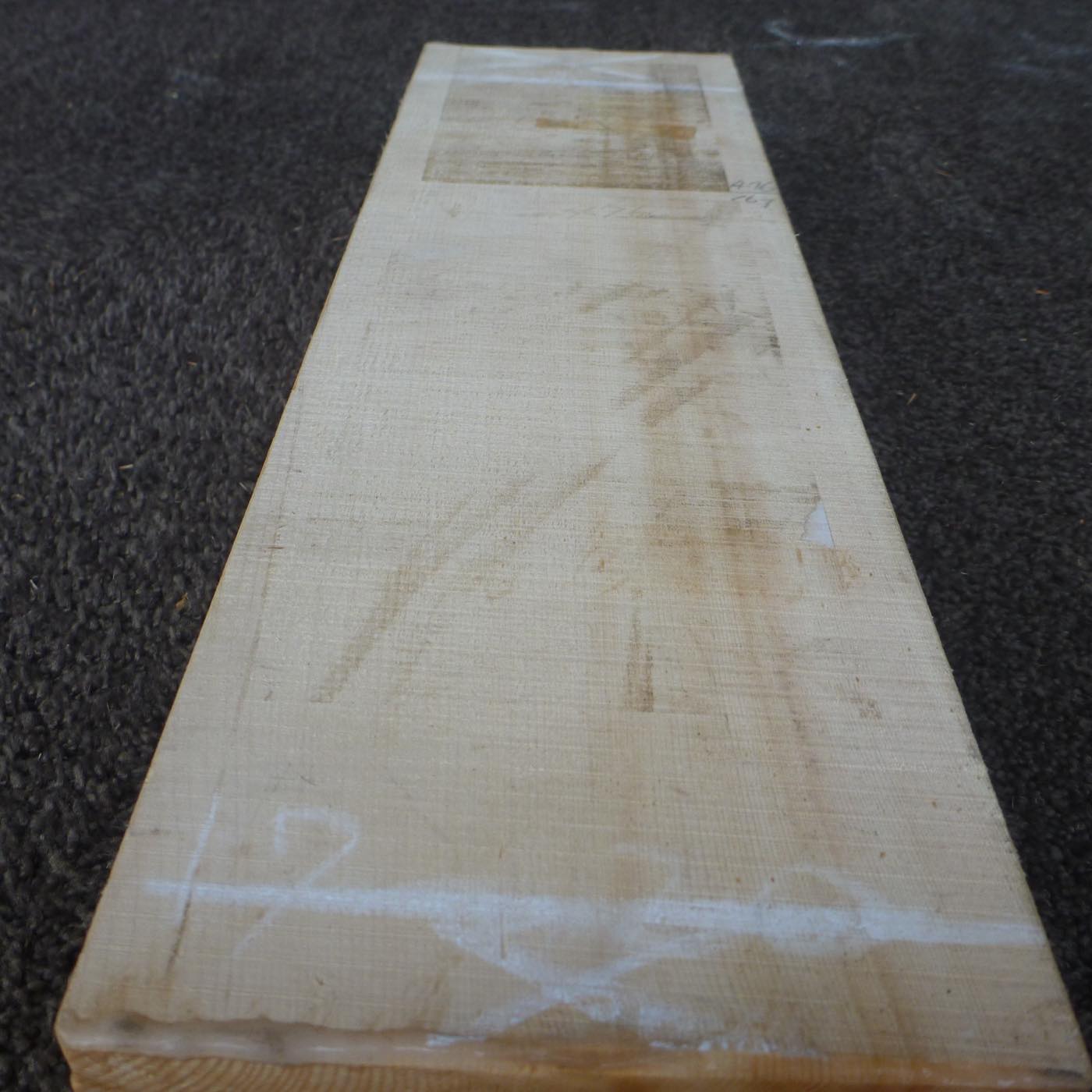 彫刻材 木曽桧 柾目板 ラフ材 L300×T45×W120mm TKIQ-14