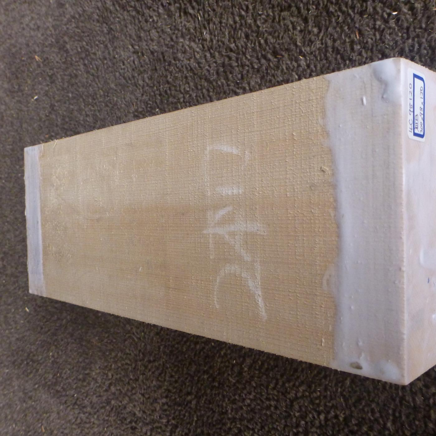 彫刻材 天然木曽檜 柾目盤 ラフ材 L300×T98×W120mm 4C98120 Cグレード 定番商品